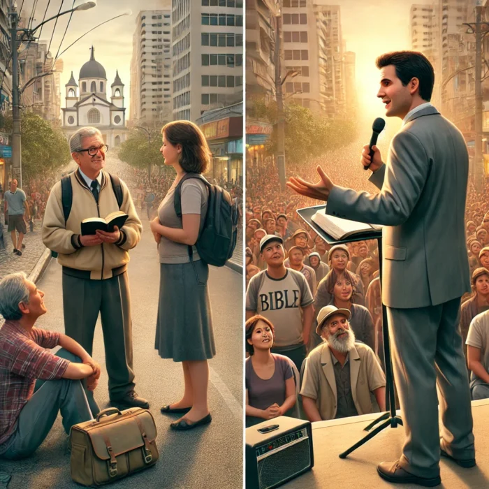 Evangelismo Pessoal vs. Evangelismo em Massa